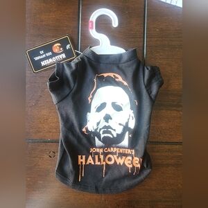 Licensed Brand John Carpenters Halloween T-Shirt For Dogs, XS